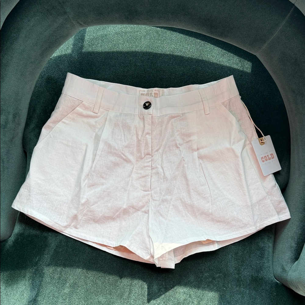 Stone Cold Fox High Waist Cream Shorts